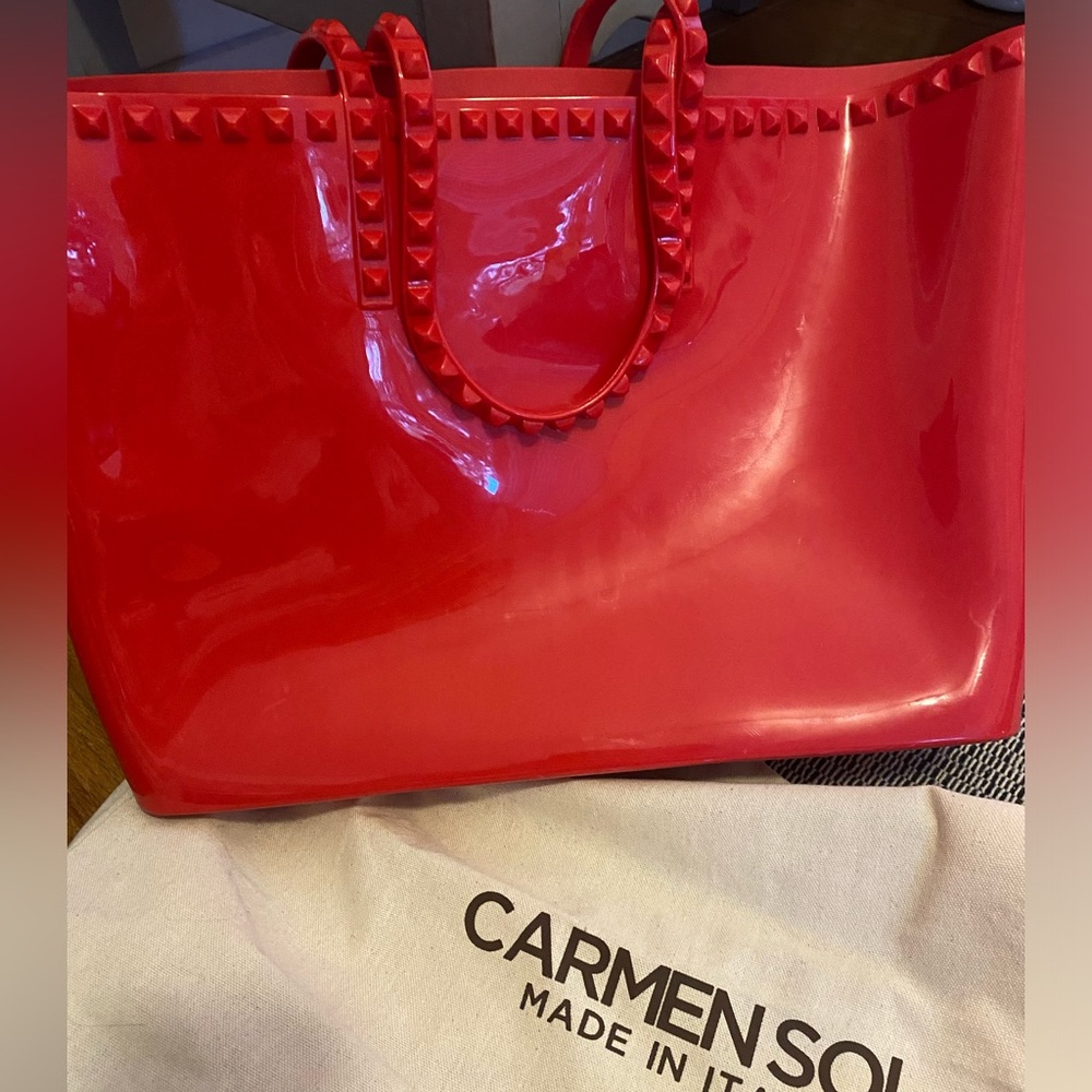 Carmensol large tote. Never used! Comes with bag.